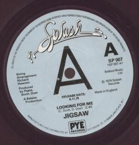 Jigsaw - Looking For Me - 7 Inch