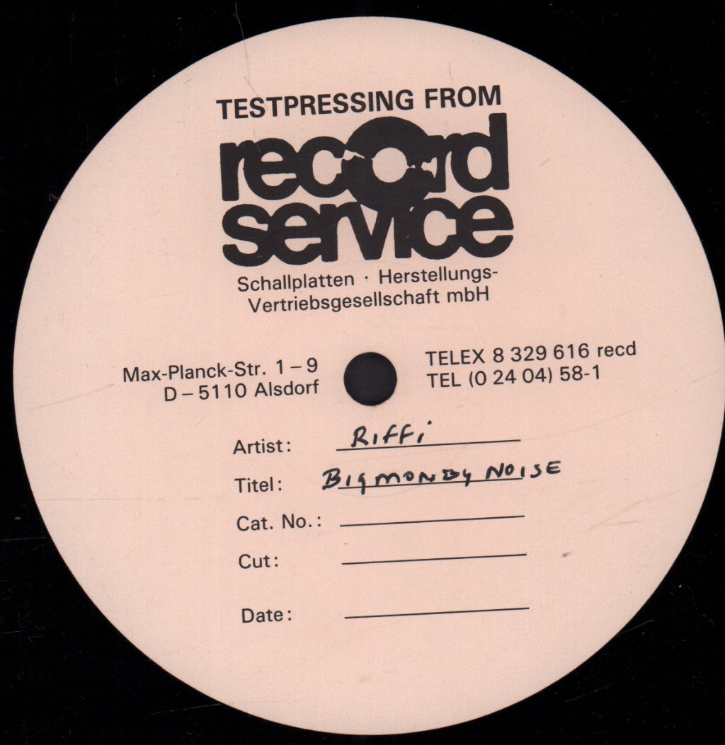 Rififi Introducing Tavernier - Big Money Noi$e - 12 Inch