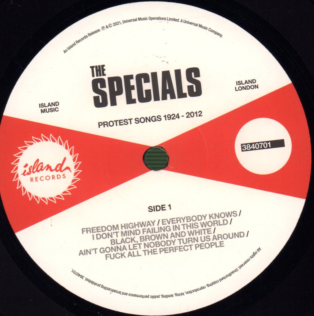 Specials - Protest Songs 1924-2012 - Lp