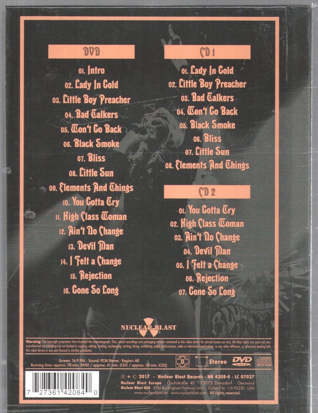 Blues Pills - Lady In Gold - Live In Paris - Cd Set