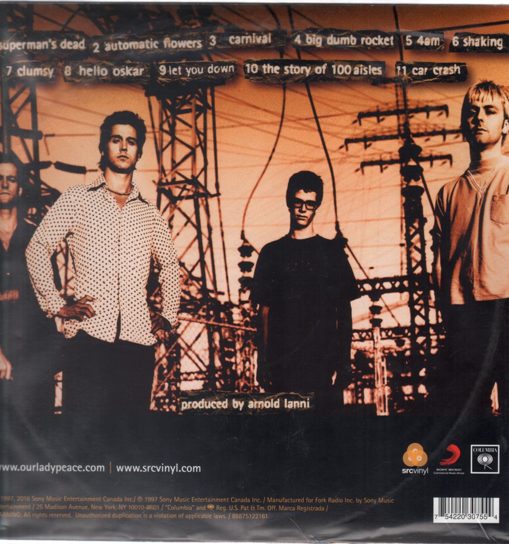 Our Lady Peace - Clumsy - Lp
