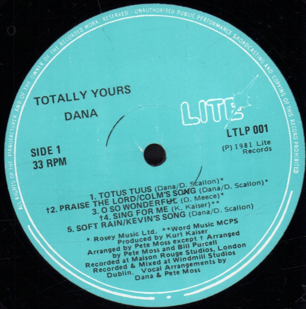 Dana - Totally Yours - Lp