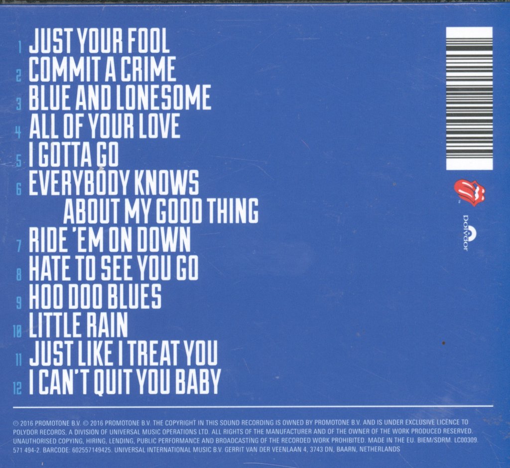 Rolling Stones - Blue And Lonesome - Cd