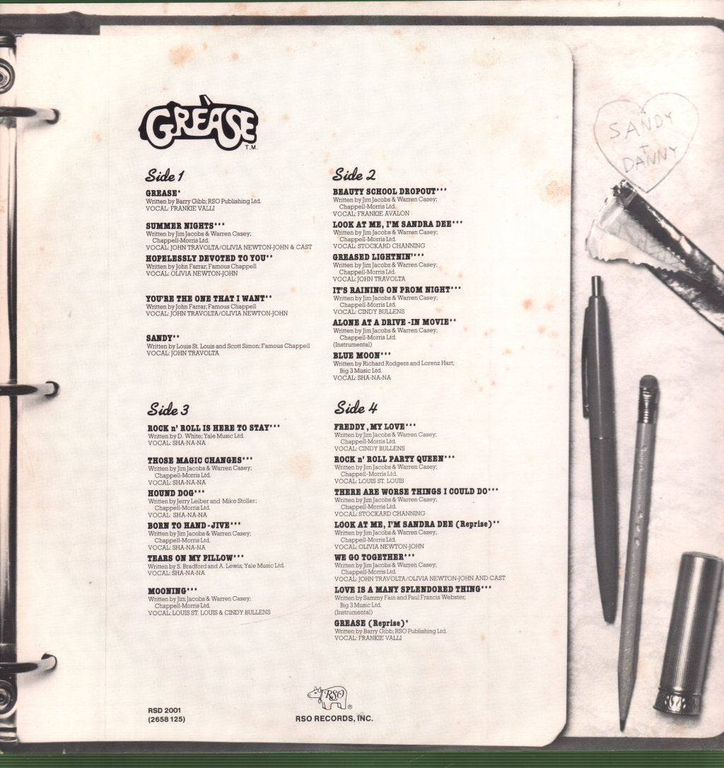 Various Artists - Grease (Original Soundtrack) - Double Lp