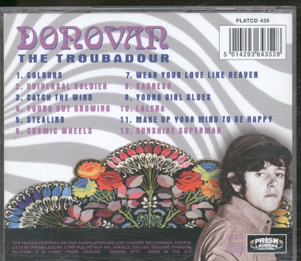 Donovan - Troubadour - Cd