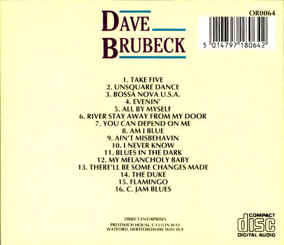 Dave Brubeck - Dave Brubeck - Cd