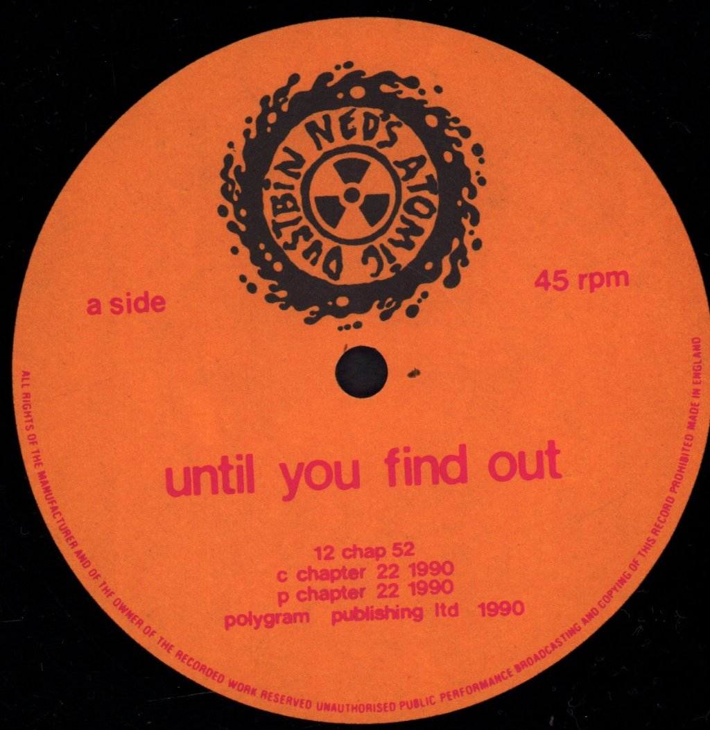 Ned's Atomic Dustbin - Until You Find Out - 12 Inch