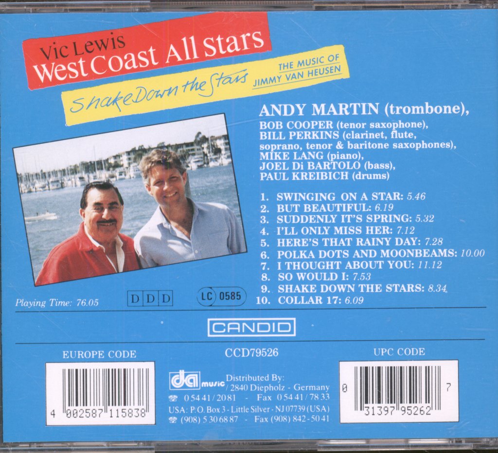 Vic Lewis West Coast All-Stars - Shake Down The Stars - The Music Of Jimmy Van Heusen - Cd