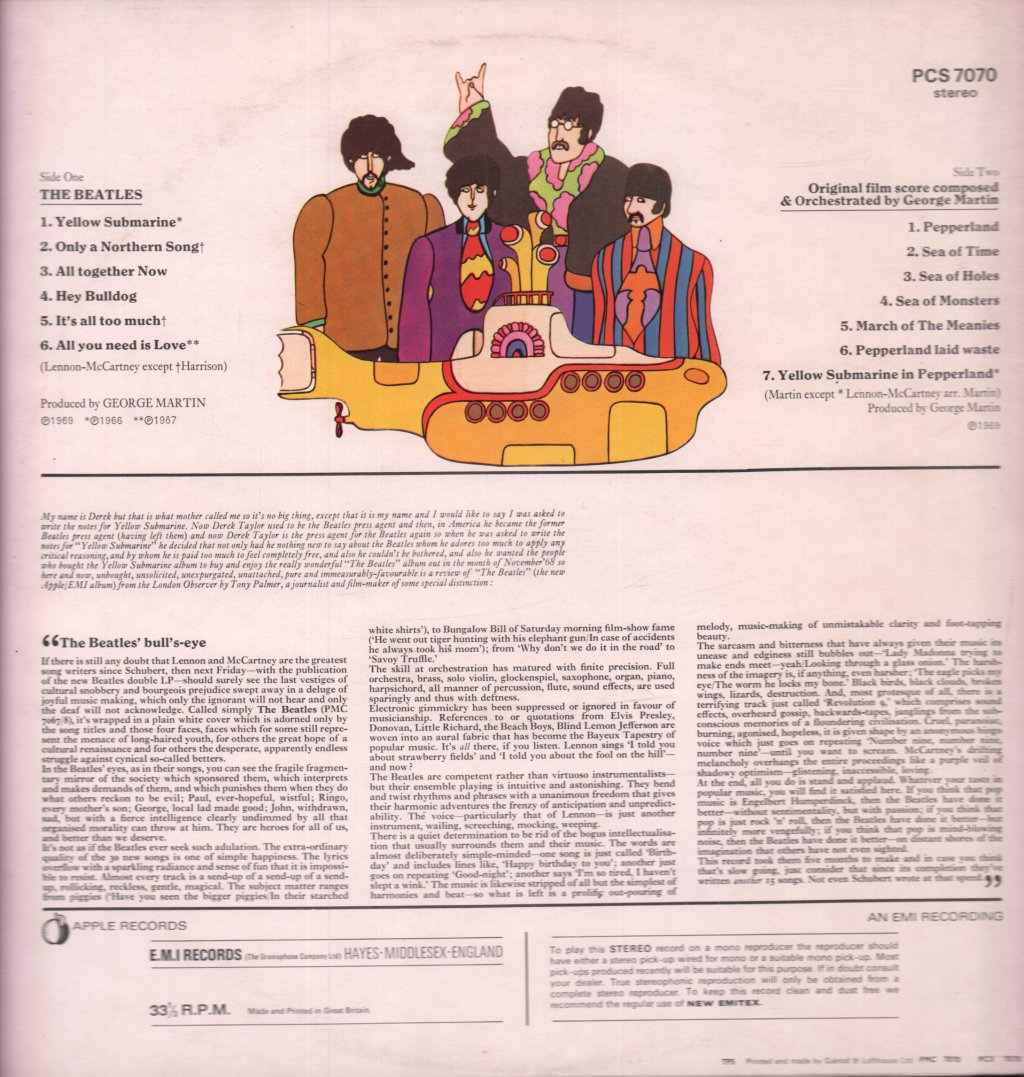 Beatles - Yellow Submarine - Lp