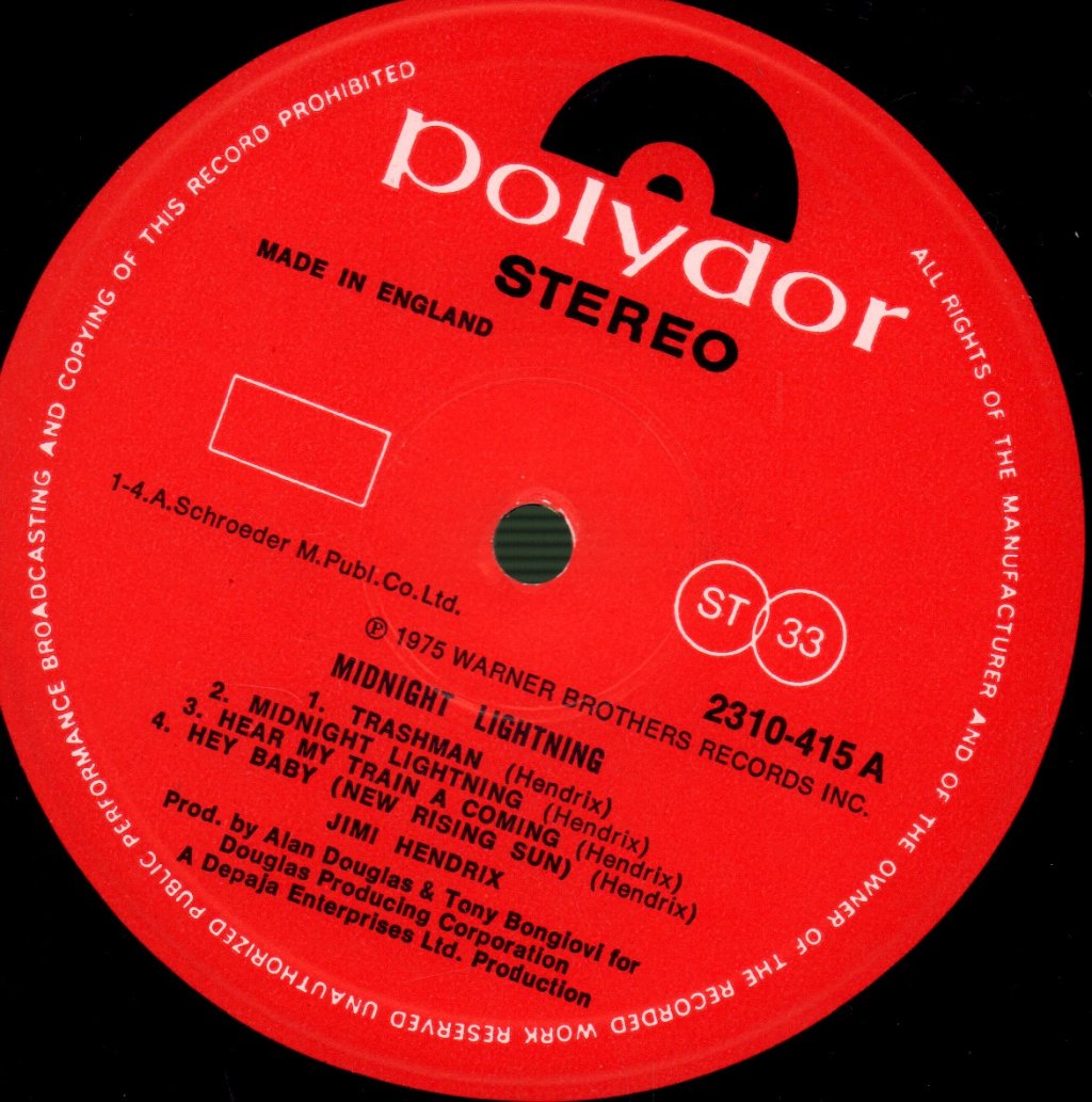 Jimi Hendrix - Midnight Lightning - Lp