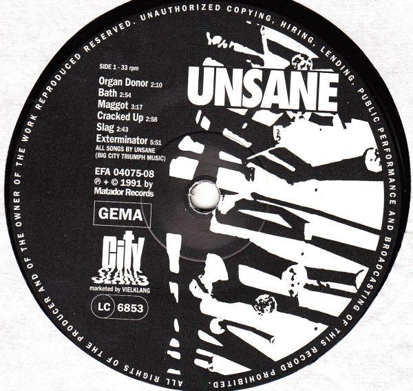 Unsane - Unsane - Lp