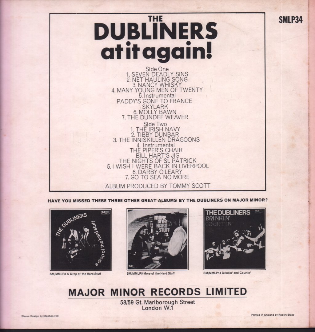 Dubliners - At It Again - Lp