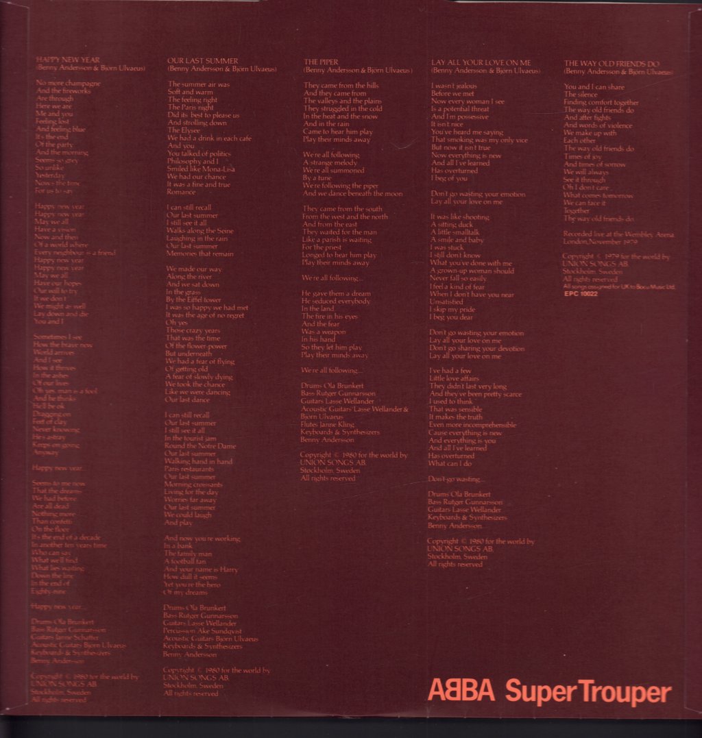 ABBA - Super Trouper - Lp Box Set