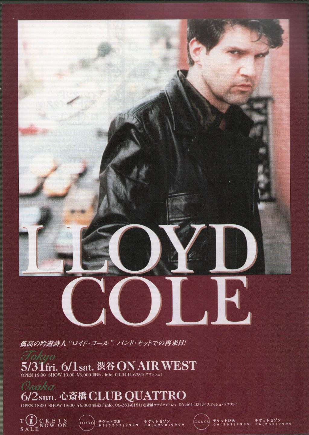 Lloyd Cole And The Commotions - Love Story - Flyer