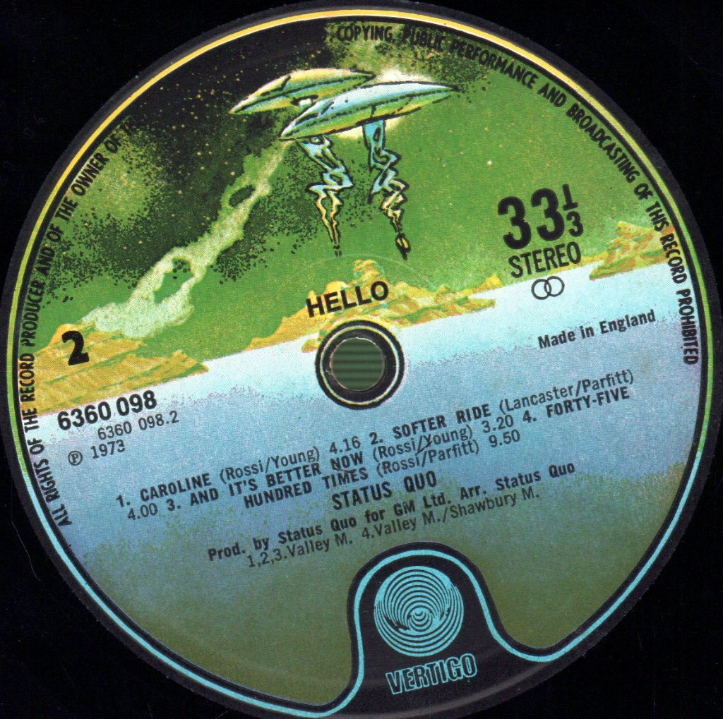 Status Quo - Hello - Lp