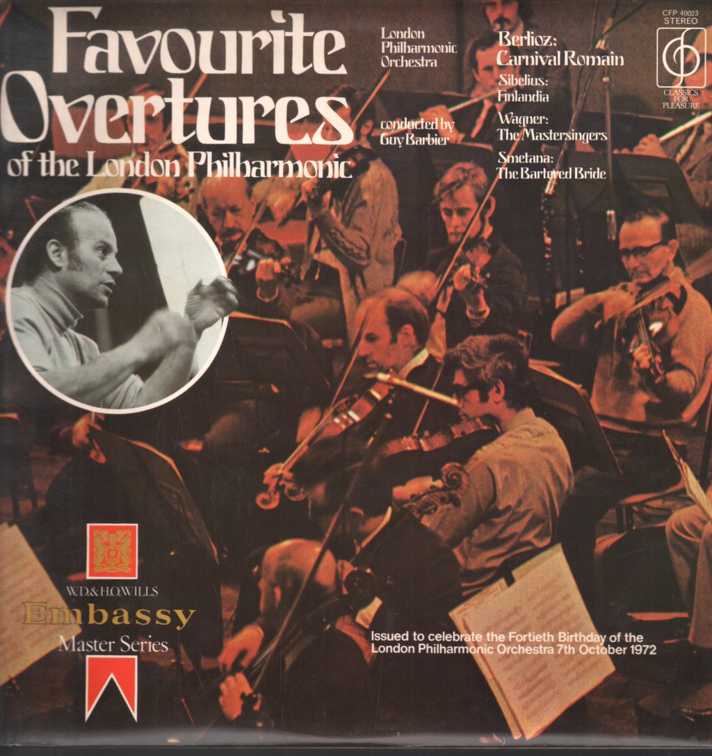 London Philharmonic Orchestra / Guy Barbier - Favourite Overtures Of The London Philharmonic - Lp