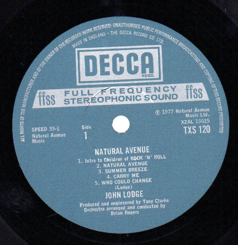 John Lodge - Natural Avenue - Lp