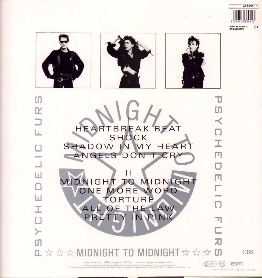 Psychedelic Furs - Midnight To Midnight - Lp