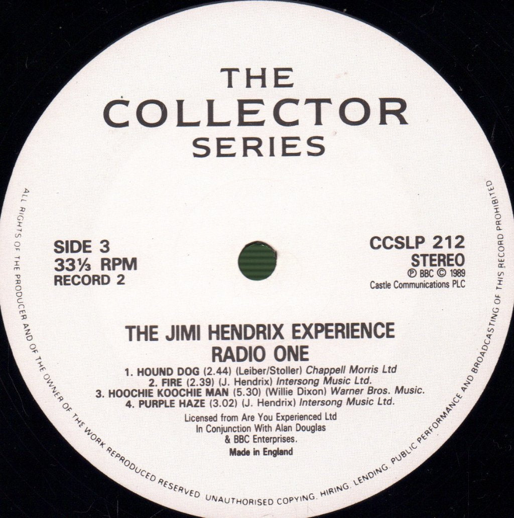 Jimi Hendrix Experience - Radio One - Double Lp