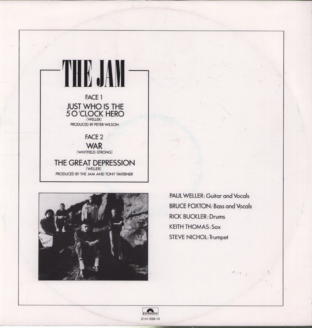 Jam - Just Who Is The 5 O'Clock Hero / War / The Great Depression - 12 Inch