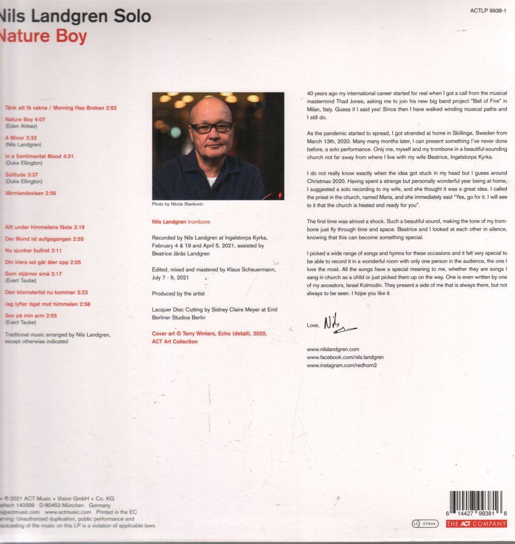 Nils Landgren - Nature Boy - Lp