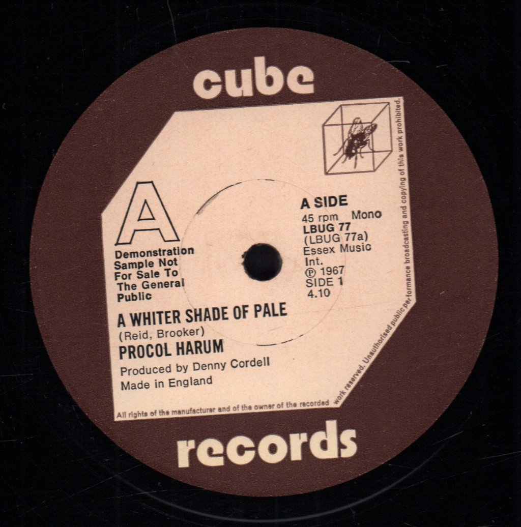 Procol Harum - A Whiter Shade Of Pale - 12 Inch