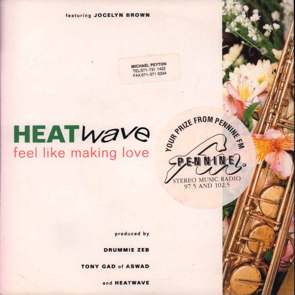 Heatwave - Feel Like Making Love - 7 Inch