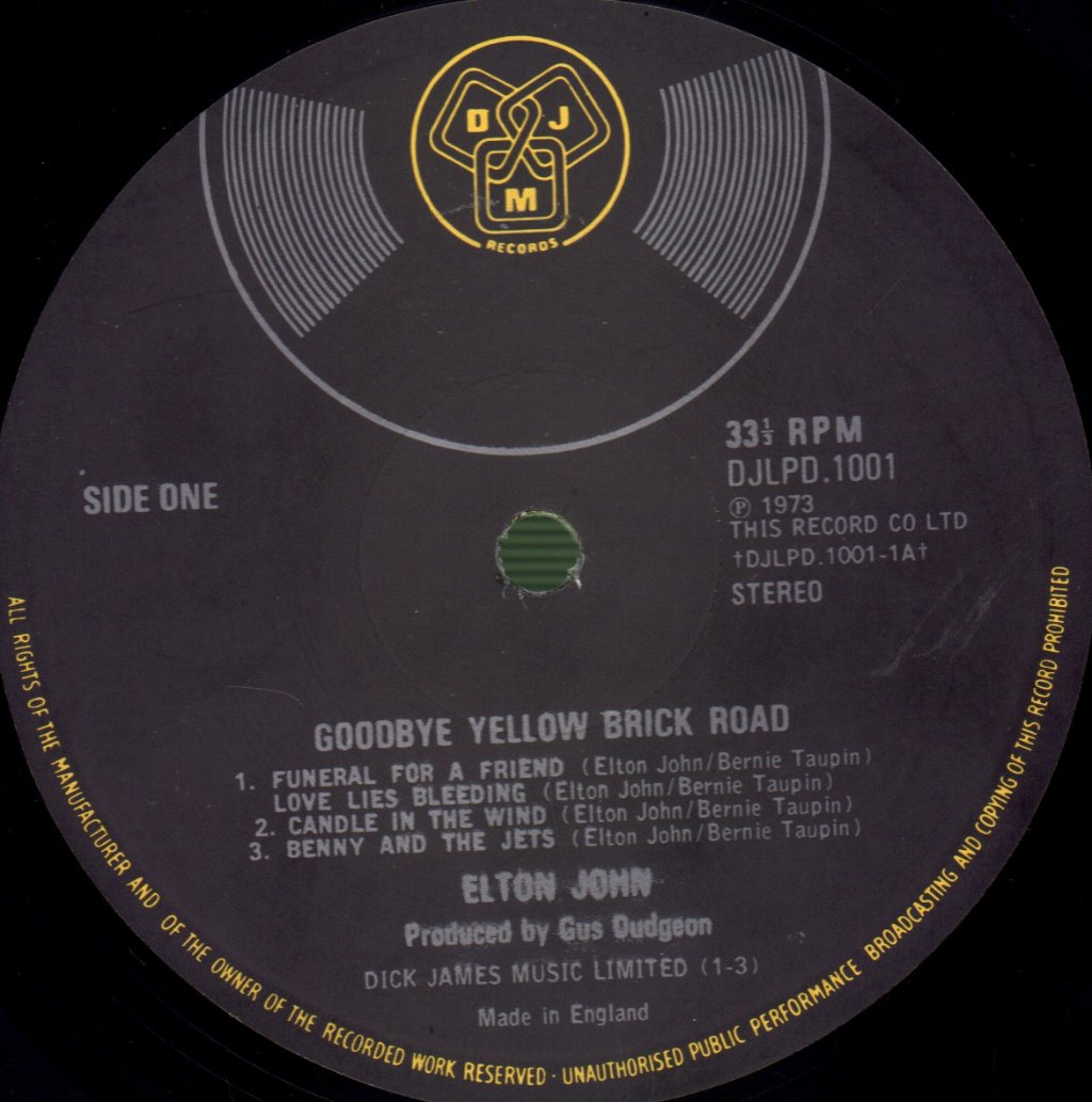 Elton John - Goodbye Yellow Brick Road - Double Lp