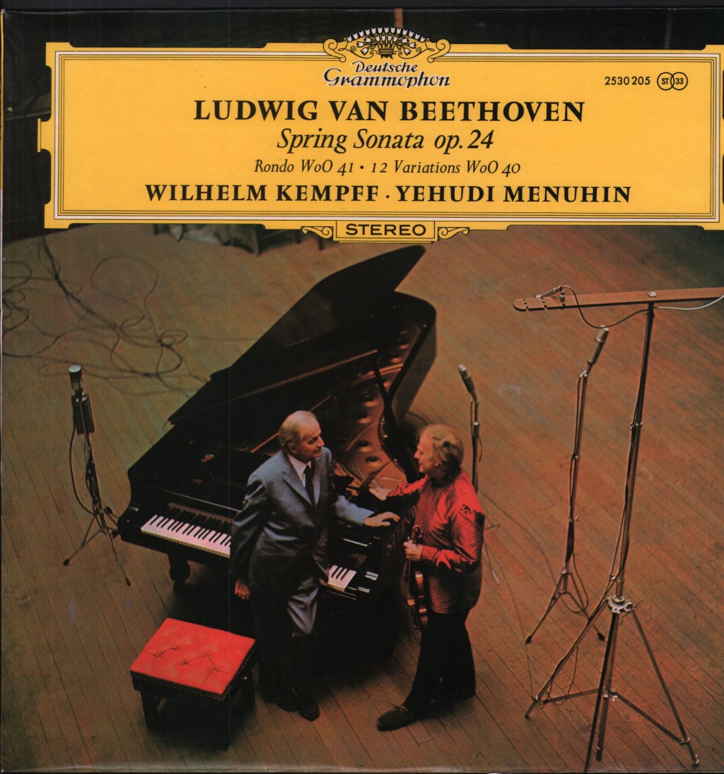 Wilhelm Kempff / Yehudi Menuhin - Beethoven - Spring Sonata op.24 / Rondo WoO 41 / 12 Variations WoO 40 - Lp