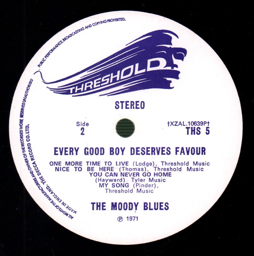 Moody Blues - Every Good Boy Deserves Favour - Lp