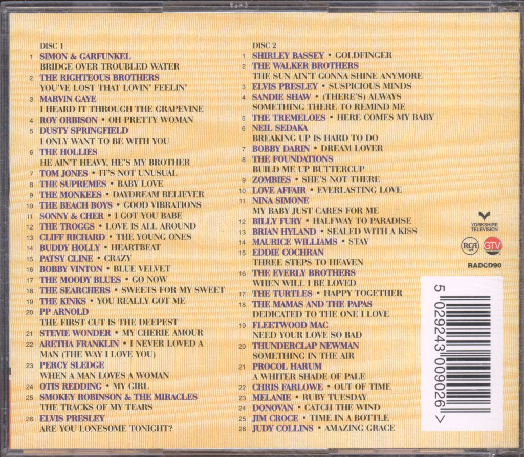 Various Artists - Heartbeat - The 60's Gold Collection - Double Cd