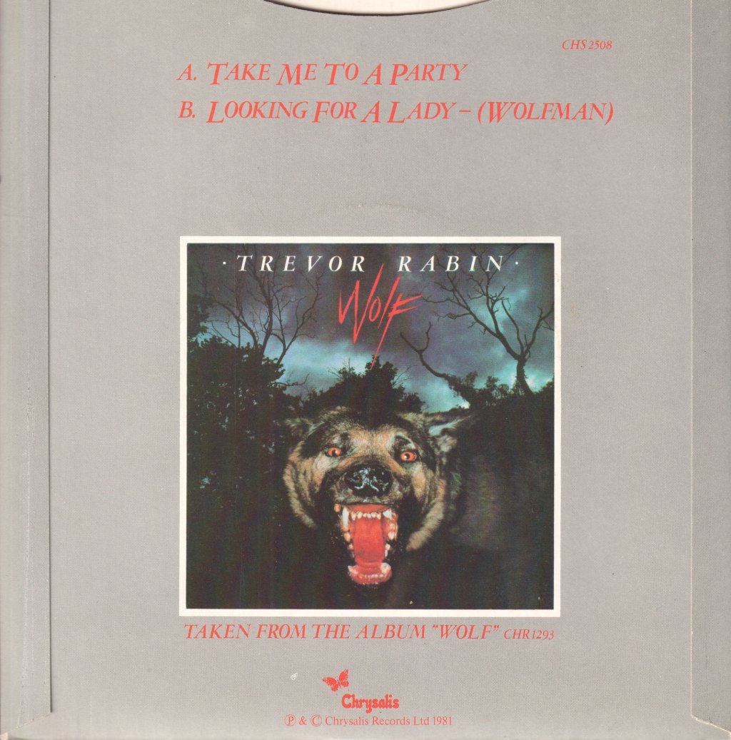 Trevor Rabin - Take Me To A Party - 7 Inch