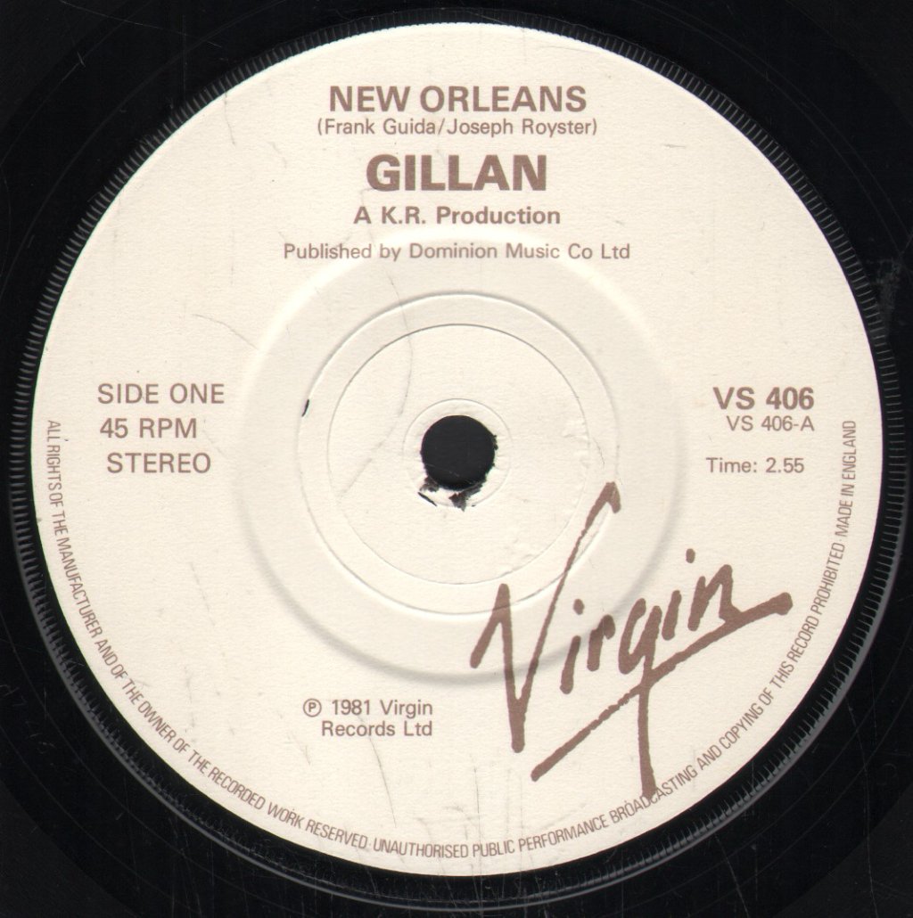 Gillan - New Orleans - 7 Inch