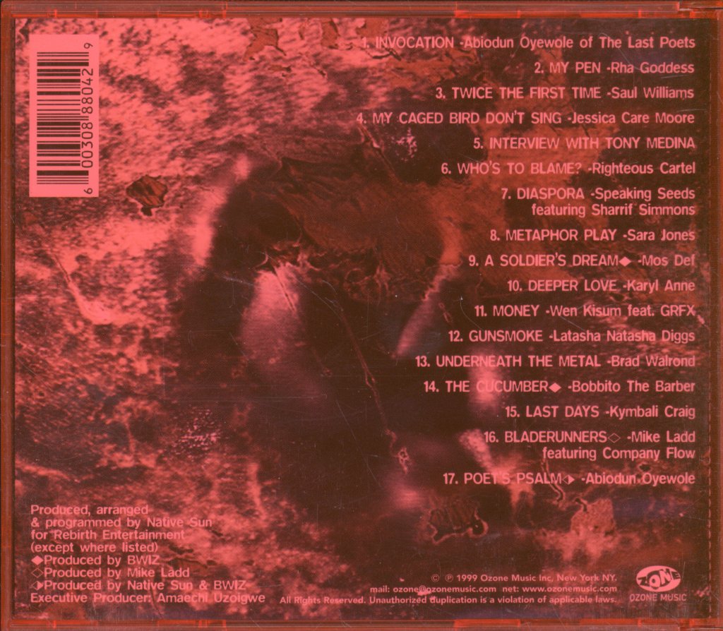 Various Artists - Eargasms-Crucialpoetics Vol. 1 - Cd