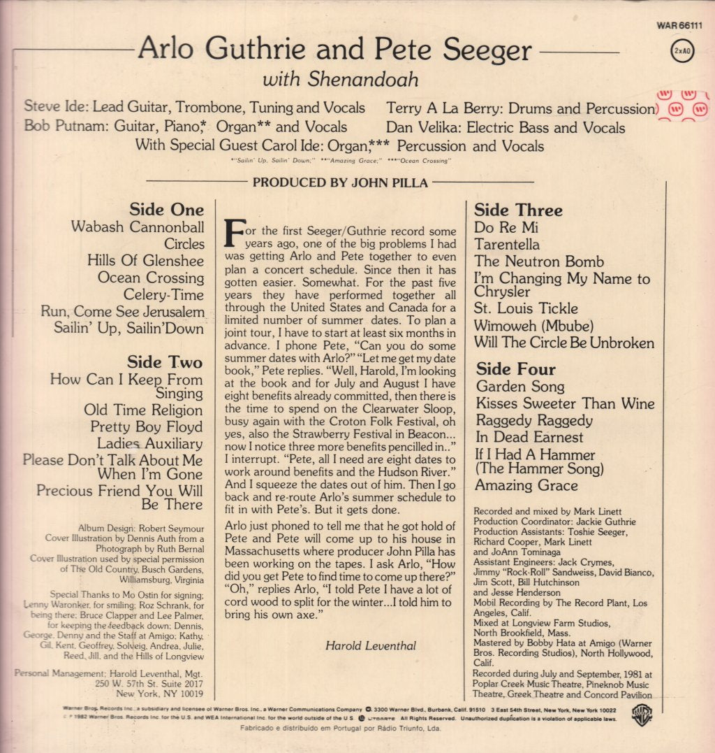 Arlo Guthrie - Precious Friend - Double Lp