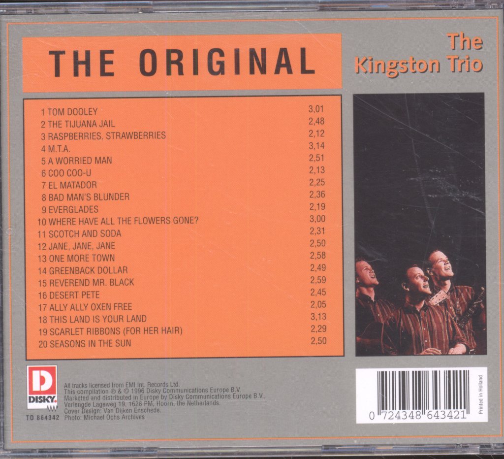 Kingston Trio - Original - Cd