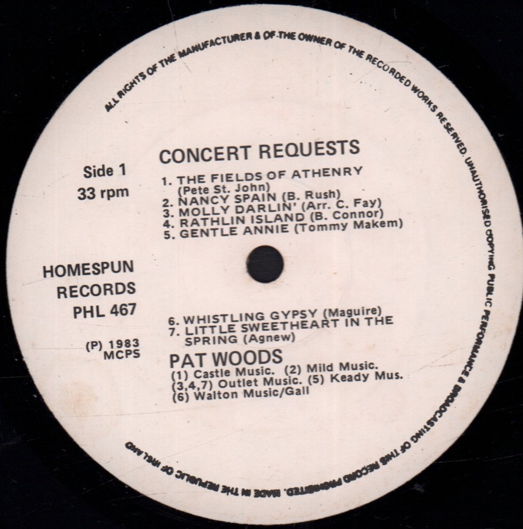 Pat Woods - Concert Requests - Lp