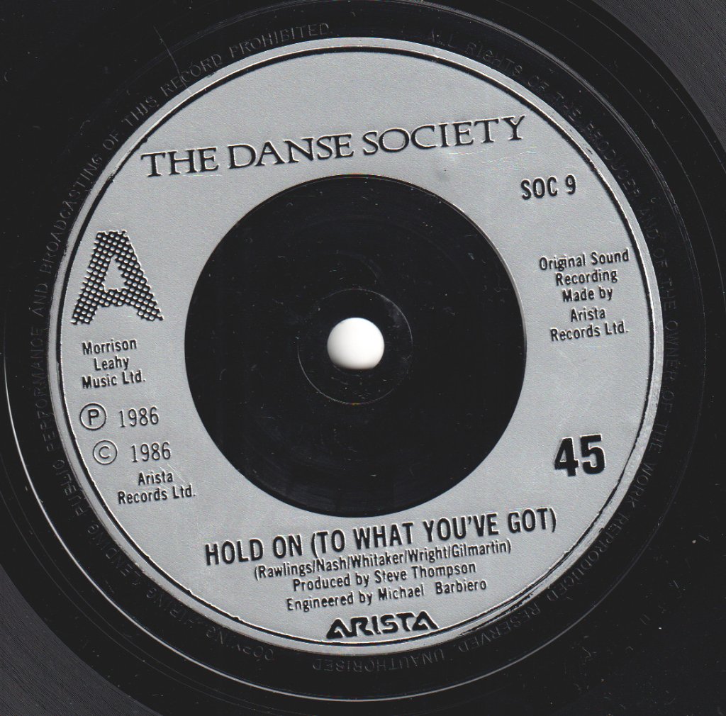Danse Society - Hold On - 7 Inch