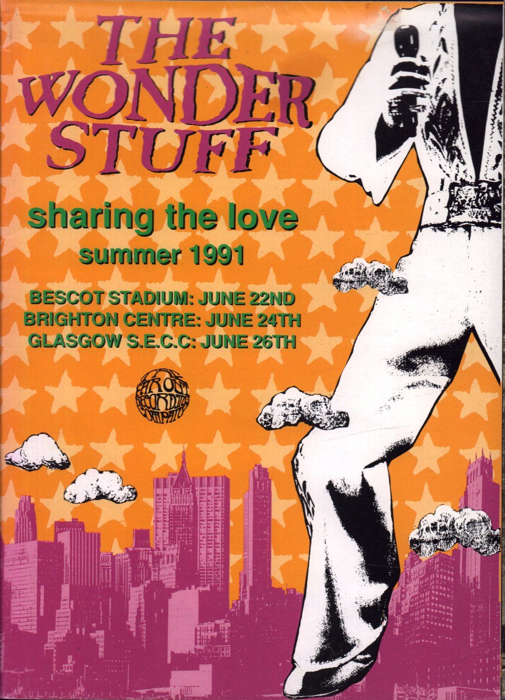 Wonder Stuff - Sharing The Love Summer 1991 - Tour Programme