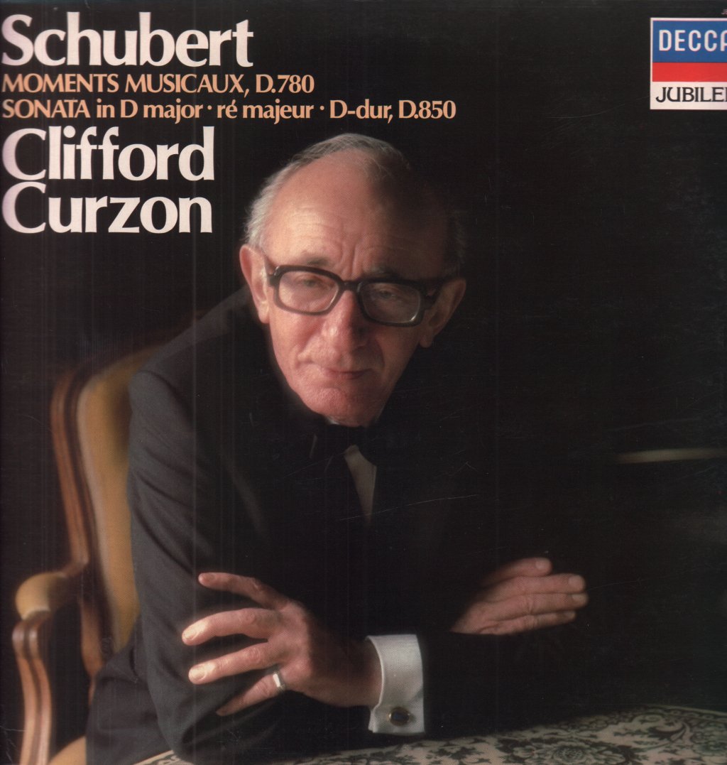 Clifford Curzon - schubert Moments Musicaux, D.780 Sonata In D Major . Re Majeur . D-Dur, D.850 - Lp