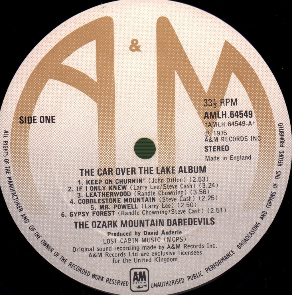 Ozark Mountain Daredevils - Car Over The Lake Album - Lp