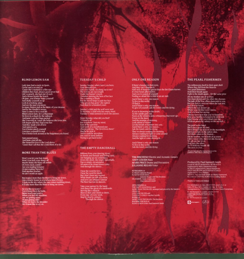 All About Eve - Scarlet And Other Stories - Lp