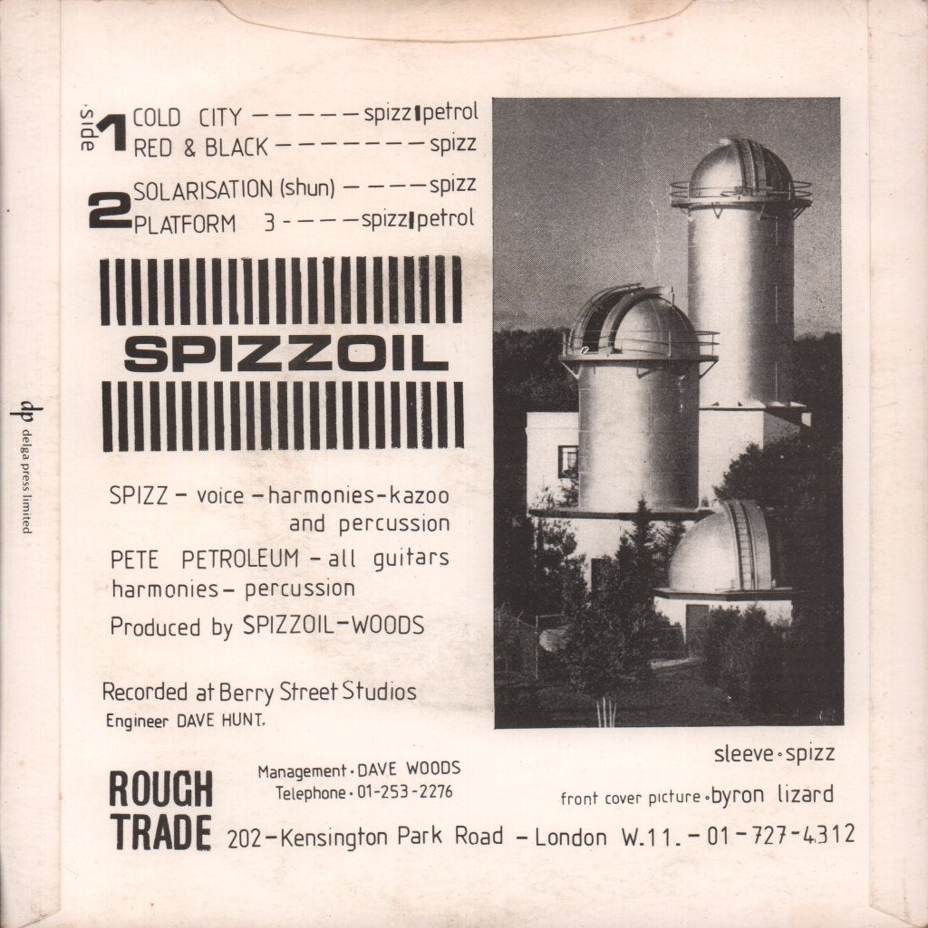 Spizz Oil - Cold City - 7 Inch