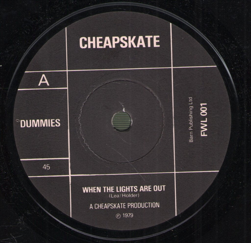 Dummies - When The Lights Are Out - 7 Inch