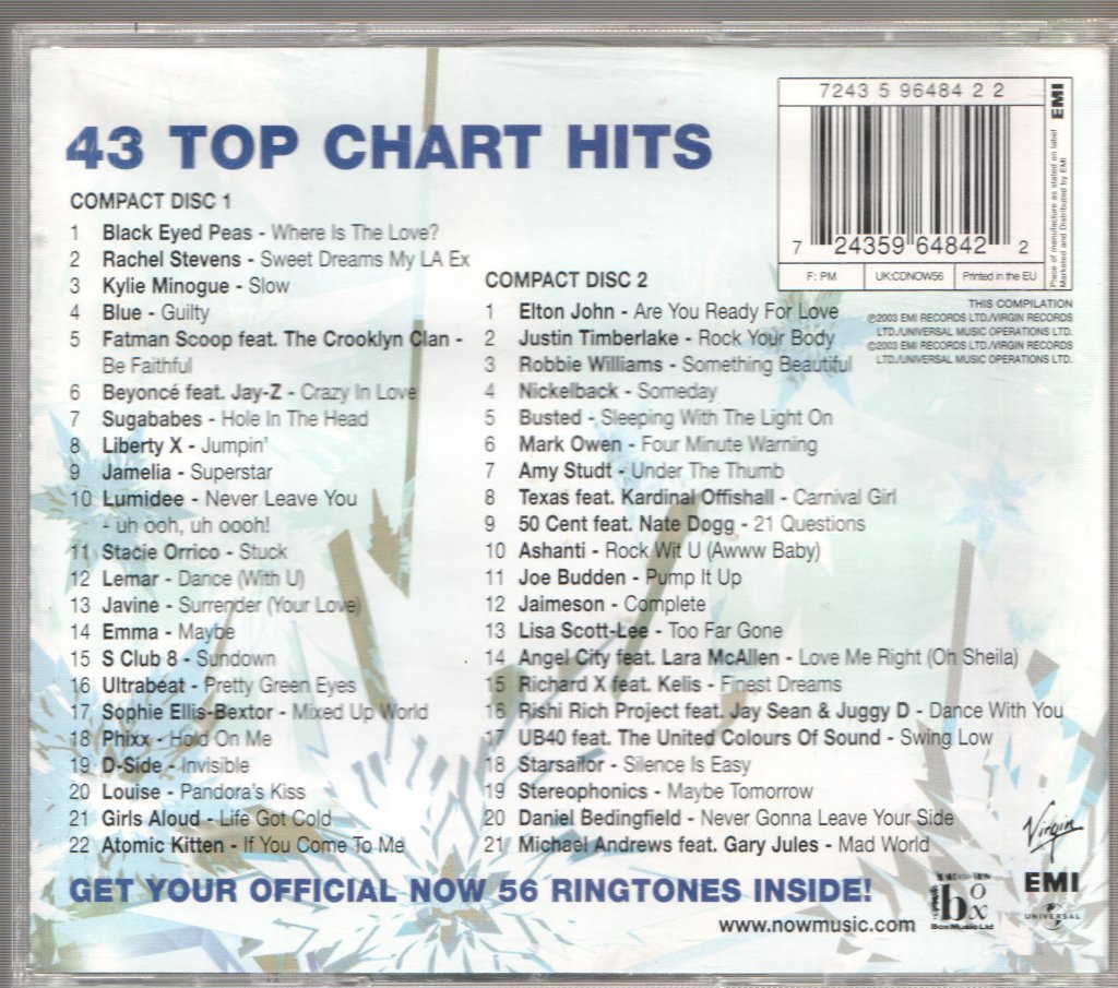 Various - Now That's What I Call Music! 56 - Double Cd