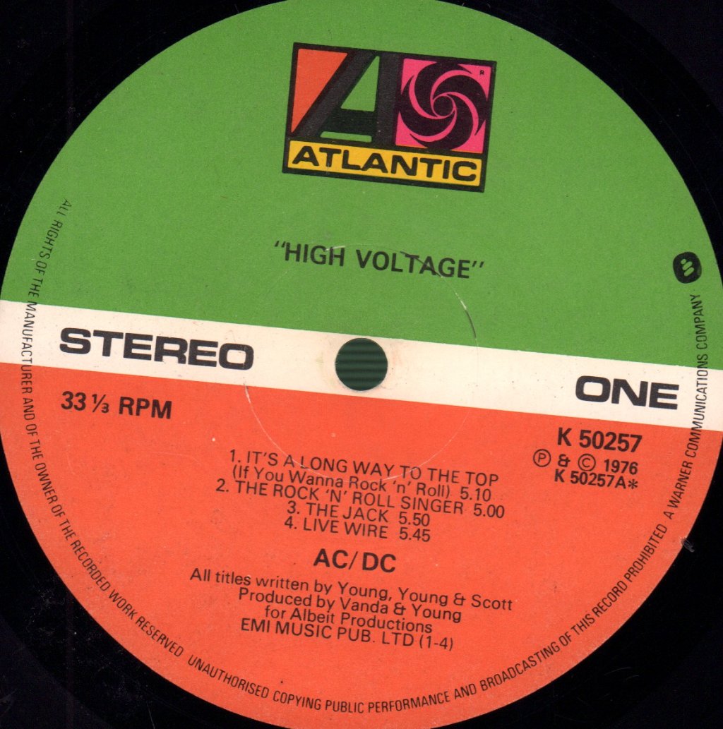 AC/DC - High Voltage - Lp