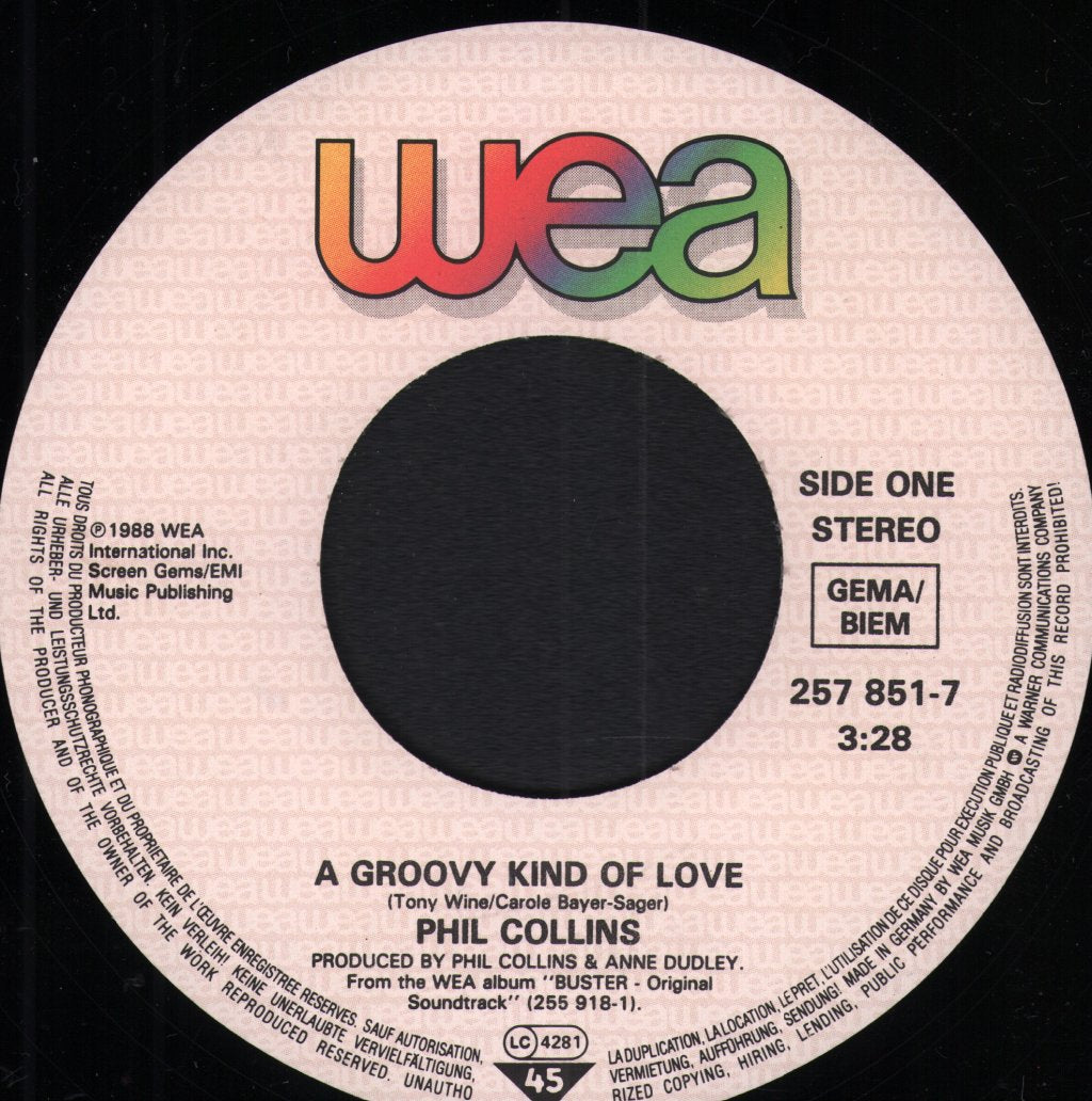 Phil Collins - A Groovy Kind Of Love - 7 Inch