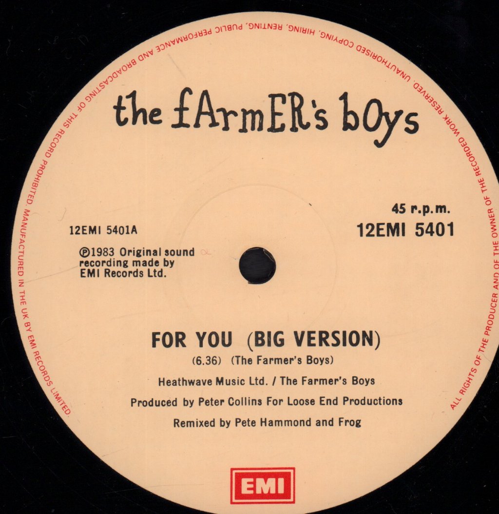 Farmer's Boys - For You - 12 Inch