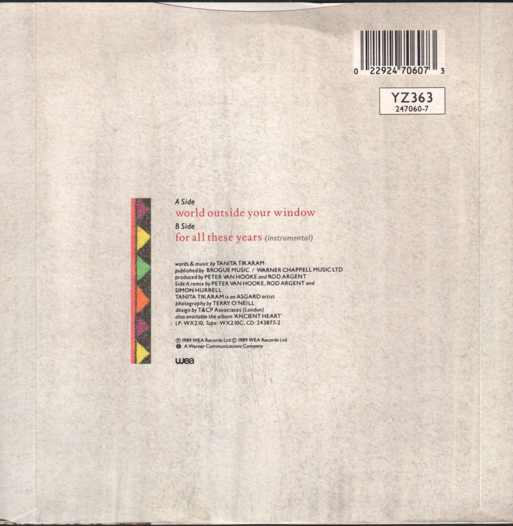 Tanita Tikaram - World Outside Your Window - 7 Inch