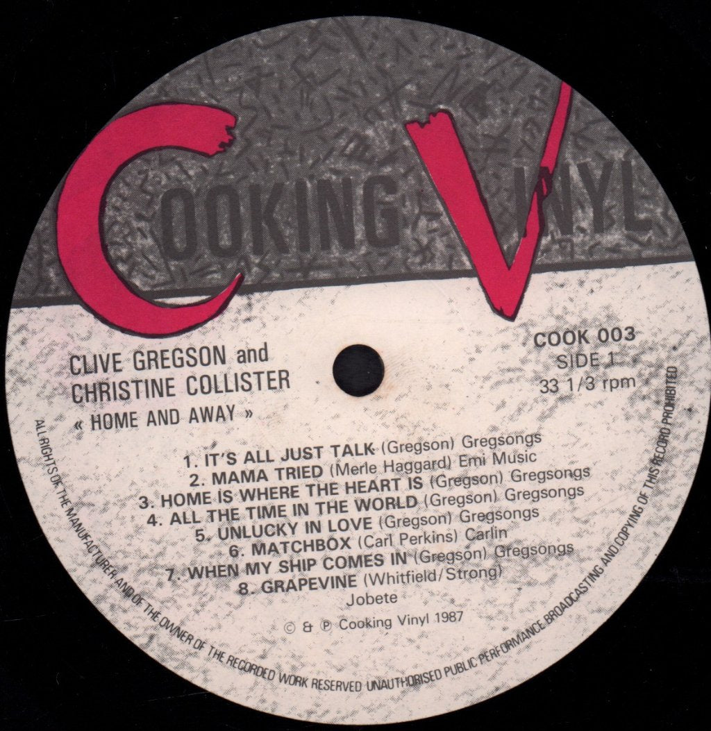 Clive Gregson And Christine Collister - Home And Away - Lp